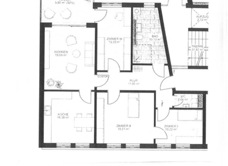 Wohnung zur Miete 1.017 € 4 Zimmer 107,1 m² frei ab sofort Nordhausen 99734