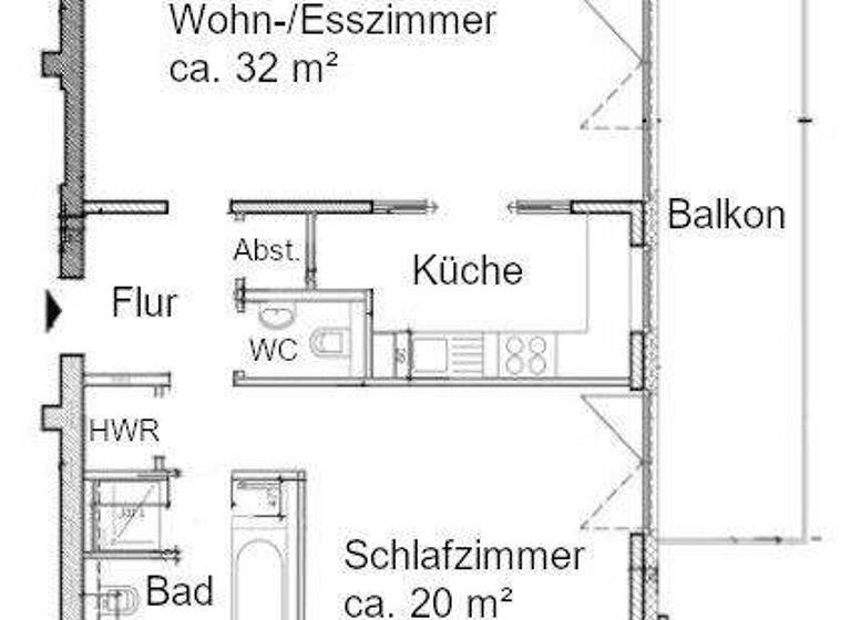 Wohnung zum Kauf 334.600 € 2 Zimmer 82 m² 2. Geschoss Bei der Fischtreppe 11 Buxtehude 21614