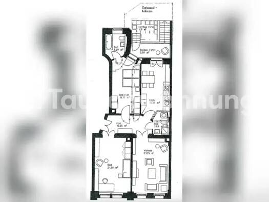 Wohnung zur Miete Tauschwohnung 900 € 3 Zimmer 100 m² EG Connewitz Leipzig 04277