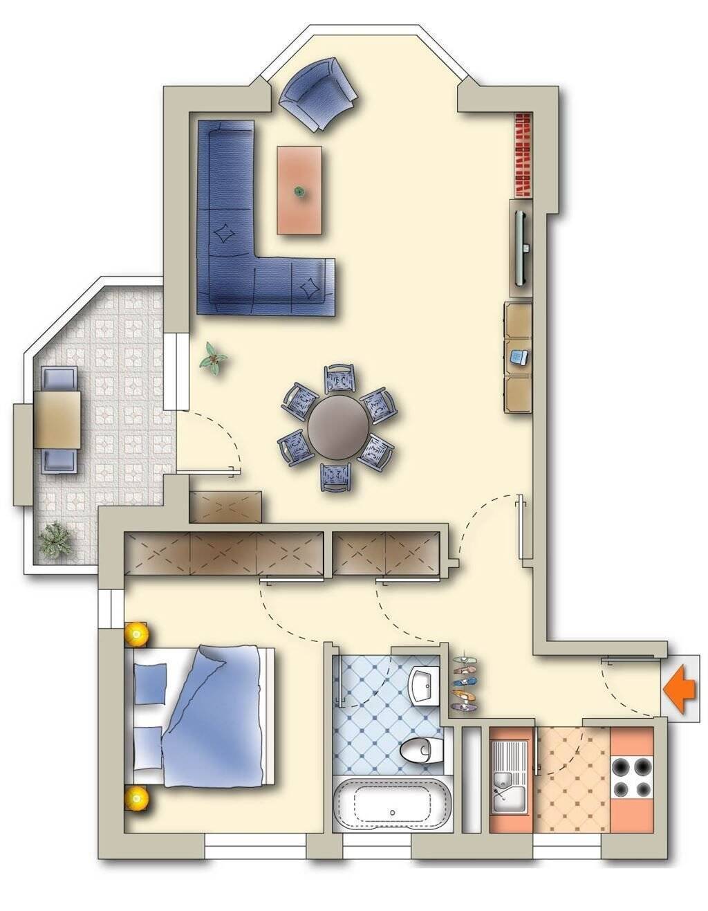 Wohnung zum Kauf 169.000 € 2 Zimmer 60 m²<br/>Wohnfläche Hornstr. 13 Gehrden Gehrden , Han 30989