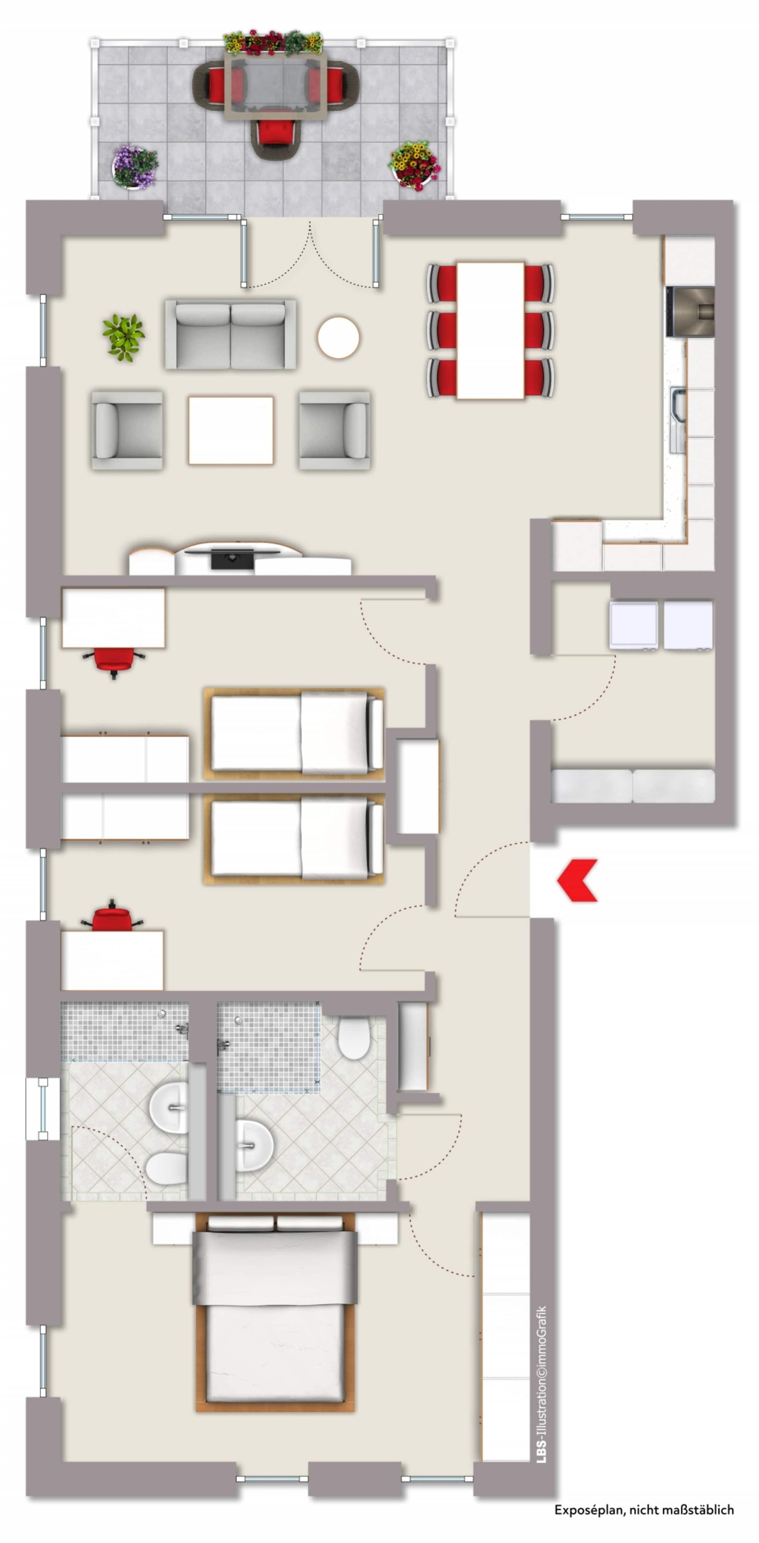 Wohnung zum Kauf provisionsfrei 521.300 € 4 Zimmer 104,3 m²<br/>Wohnfläche 1.<br/>Geschoss Zeesen Königs Wusterhausen 15711