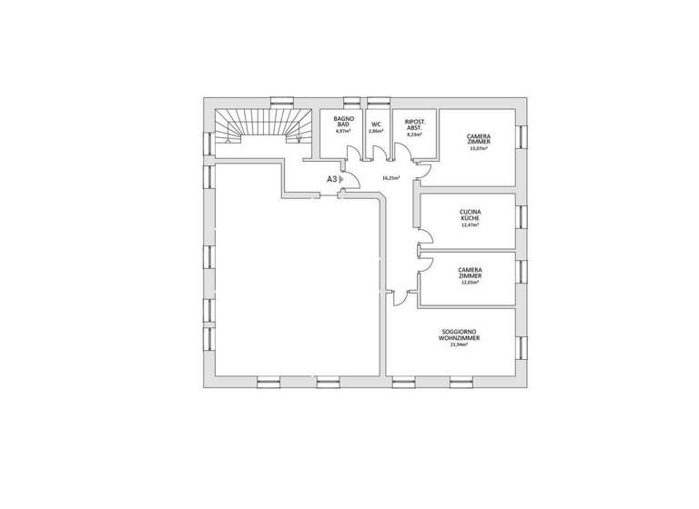 Wohnung zum Kauf 197.000 € 3 Zimmer 93,8 m² 1. Geschoss Pontigl 8 Brenner 39041