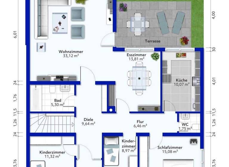 Bungalow zum Kauf 539.000 € 5 Zimmer 118,6 m² 525 m² Grundstück Ay Senden 89250
