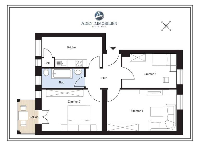 Wohnung zum Kauf 229.000 € 2,5 Zimmer 61,3 m² EG Erich-Boltze-Straße 4 Prenzlauer Berg Berlin 10407
