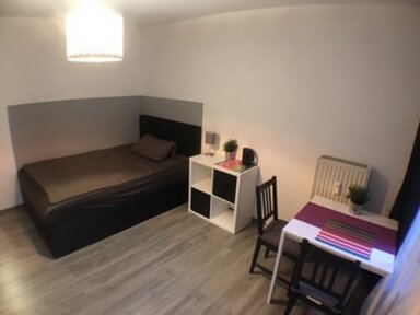 Wohnung zur Miete Wohnen auf Zeit 856 € 1 Zimmer 24 m² frei ab 03.01.2025 Perreystraße Rheinau - Süd Mannheim 68219