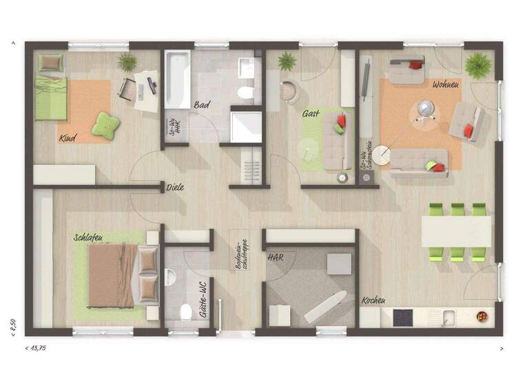 Einfamilienhaus zum Kauf 470.920 € 4 Zimmer 100 m² 980 m² Grundstück Schulzendorf 15732