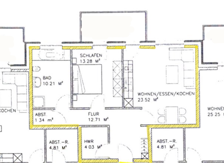 Wohnung zur Miete 850 € 2 Zimmer 68 m² 3 Geschosse frei ab 01.07.2026 Brunnenweg 32 Beckdorf 21643