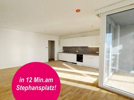 Wohnung zur Miete - Erstbezug 1.677 € 3 Zimmer 82,8 m² 35. Geschoss frei ab 01.04.2026 Wien 1220