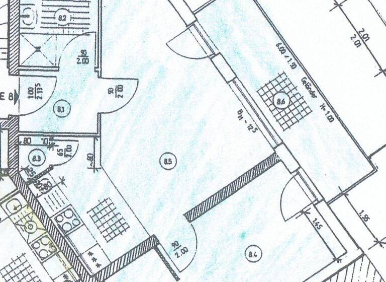 Wohnung zur Miete 498 € 2 Zimmer 53 m² 1. Geschoss Grabenstraße 44 Ueckermünde 17373
