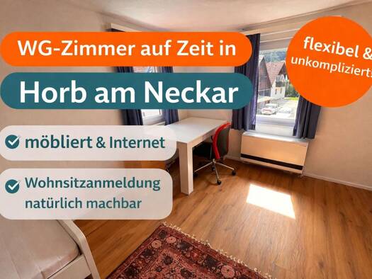 Studio zur Miete auf Zeit 430 € 1 Zimmer 16 m² frei ab 30.11.2026 Talmühleweg 0 Mühlen Horb am Neckar 72160