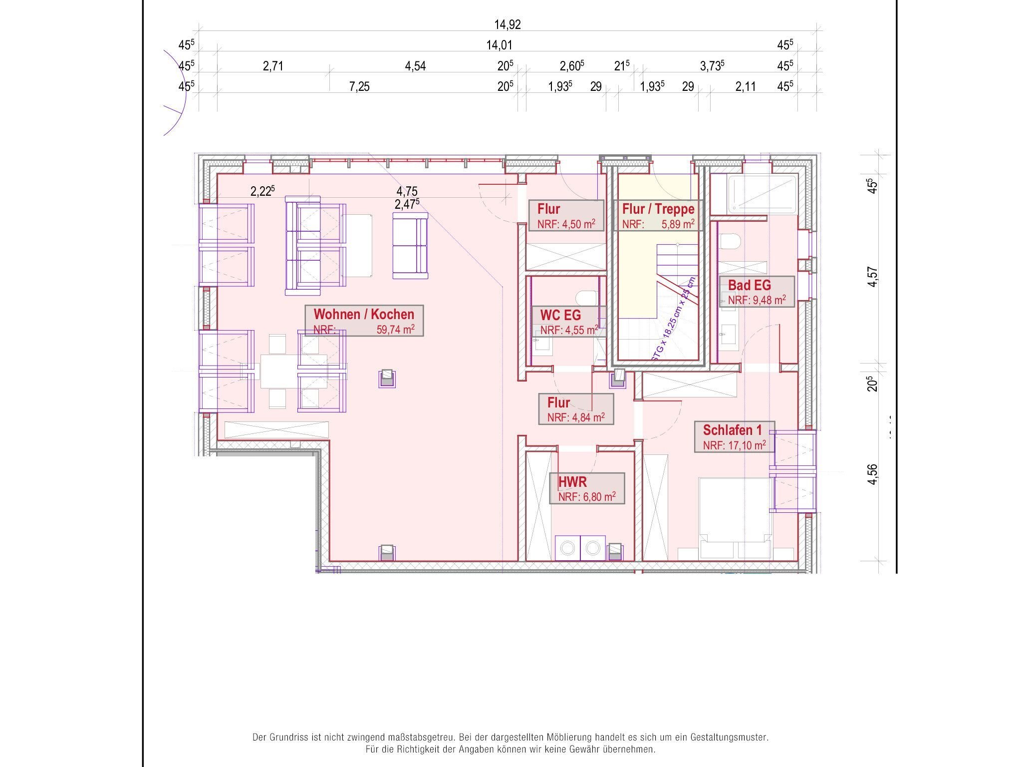 Wohnung zur Miete 890 € 2 Zimmer 107 m²<br/>Wohnfläche EG<br/>Geschoss 01.12.2024<br/>Verfügbarkeit Ostermarsch Norden 26506