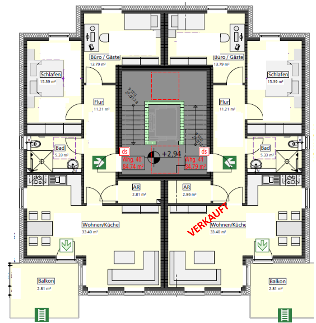 Wohnung zum Kauf provisionsfrei 326.900 € 3 Zimmer 84,5 m²<br/>Wohnfläche 1.<br/>Geschoss Starenschleife Welver Welver 59514