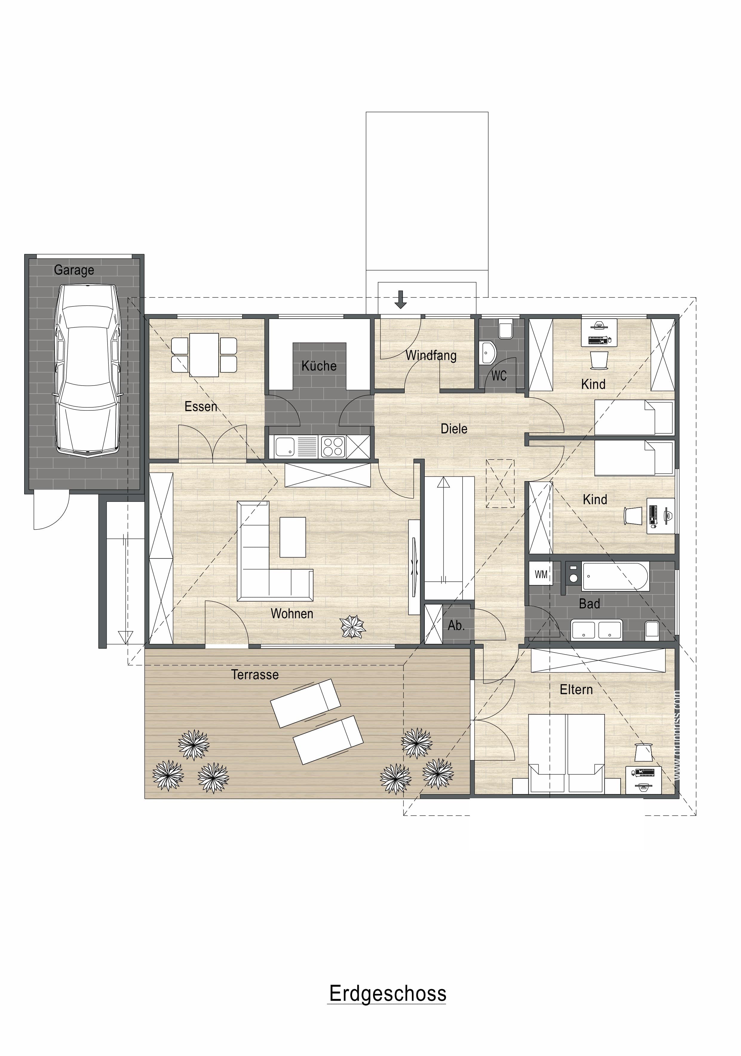 Bungalow zum Kauf 449.000 € 5 Zimmer 165 m²<br/>Wohnfläche 543 m²<br/>Grundstück Leibi Nersingen 89278