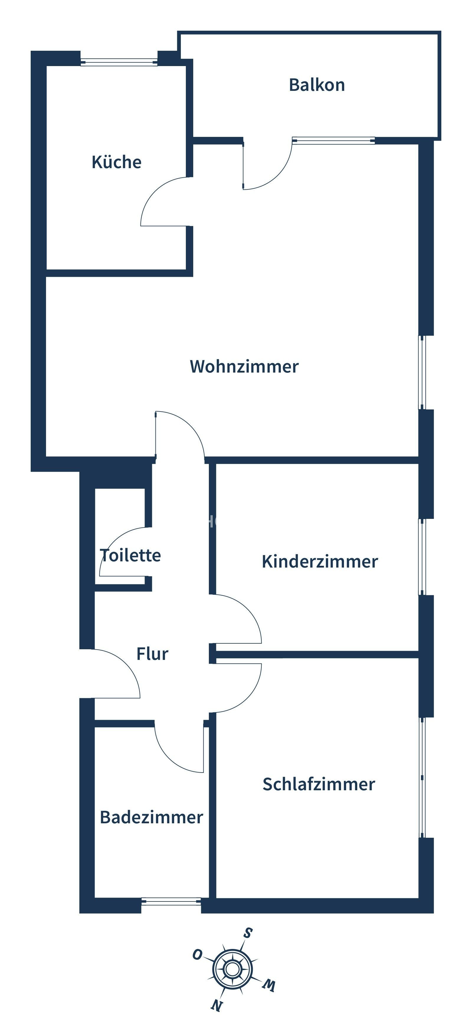 Wohnung zum Kauf 222.000 € 3 Zimmer 83 m²<br/>Wohnfläche 2.<br/>Geschoss Lollar Lollar 35457