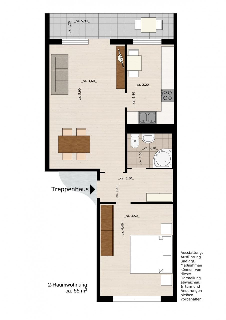 Wohnung zur Miete 340 € 2 Zimmer 54,8 m²<br/>Wohnfläche 2.<br/>Geschoss 01.12.2024<br/>Verfügbarkeit Ellerbreite 09 Zoberberg 172 Dessau-Roßlau 06847