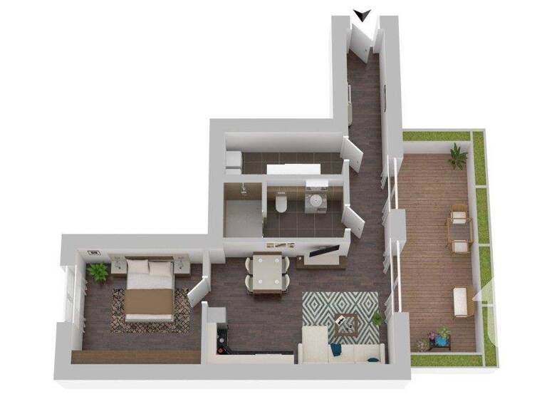 Wohnung zur Miete 700 € 2 Zimmer 69,9 m² EG Haselünne 49740