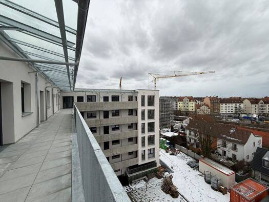 Wohnung zur Miete - Erstbezug 1.635 € 3 Zimmer 4. Geschoss frei ab sofort Kreuzsteinstrasse 9 Schweinau Nürnberg 90411