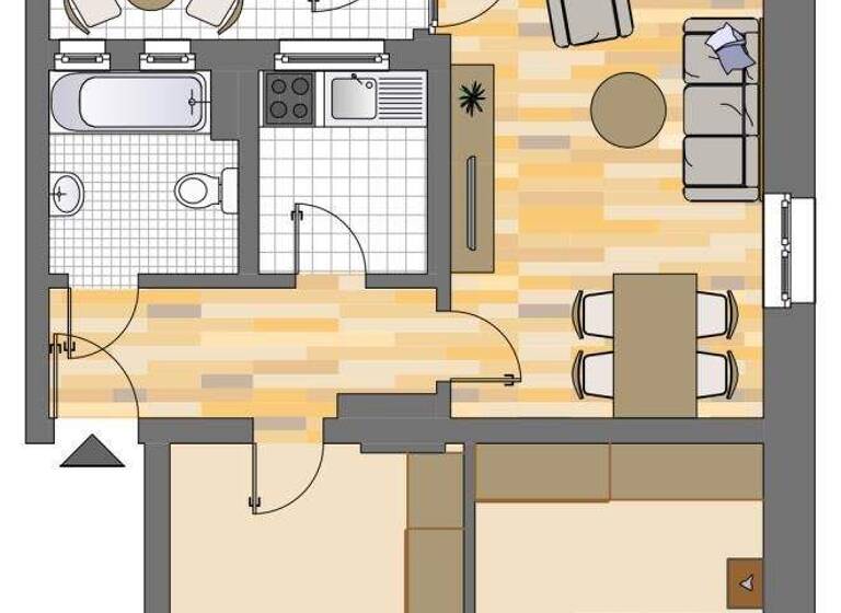 Wohnung zur Miete 459 € 3,5 Zimmer 61,6 m² 1. Geschoss frei ab 04.04.2026 Fine-Frau-Straße 25 Dorstfeld Dortmund 44149