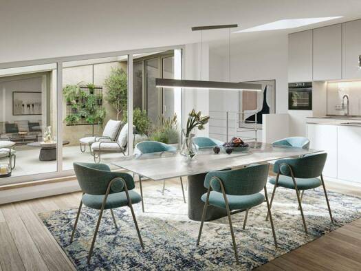 Wohnung zum Kauf - Neubau provisionsfrei 2.345.000 € 5 Zimmer 126,1 m² 5. Geschoss Leonrodstraße 11 Neuhausen-Nymphenburg München 80634