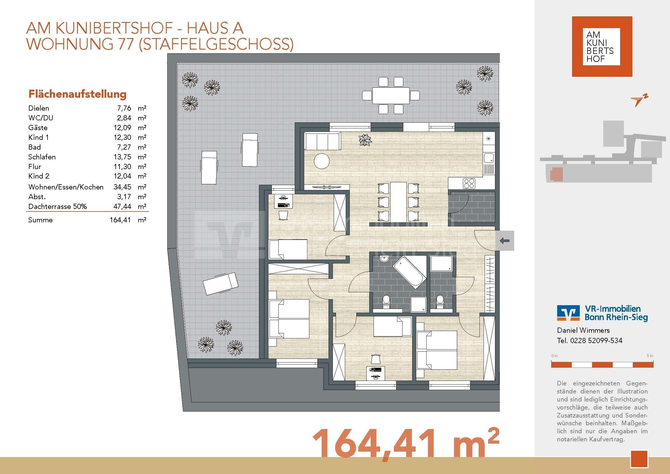 Wohnung zum Kauf provisionsfrei 799.000 € 5 Zimmer 164,4 m²<br/>Wohnfläche 3.<br/>Geschoss Witterschlick Alfter 53347