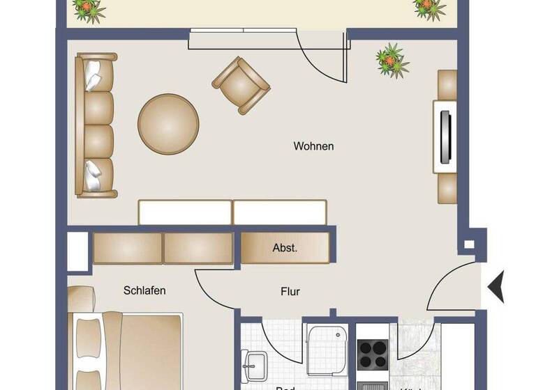 Wohnung zum Kauf 385.000 € 2 Zimmer 63,3 m² 2. Geschoss Lokstedt Hamburg - Lokstedt 22529