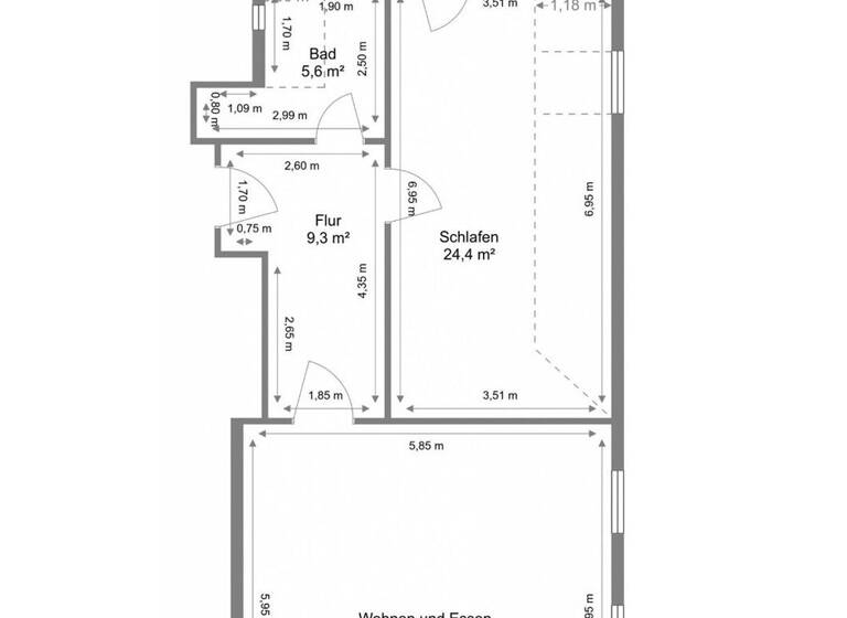 Wohnung zum Kauf 215.000 € 2,5 Zimmer 70,4 m² 2. Geschoss Heiningen 73092