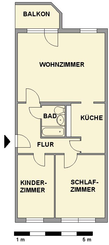 Wohnung zur Miete 370 € 3 Zimmer 71,2 m²<br/>Wohnfläche 2.<br/>Geschoss 01.12.2024<br/>Verfügbarkeit Nordstr. 12 Zentrum 010 Chemnitz 09113