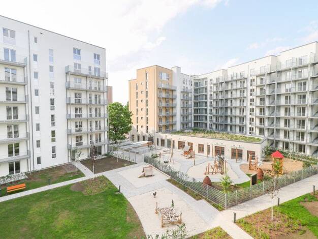 Wohnung zur Miete - Erstbezug 1.447 € 2 Zimmer 73,7 m² 3. Geschoss frei ab sofort Mathilde-Maier-Straße 4 Gallus Frankfurt-Gallus 60326