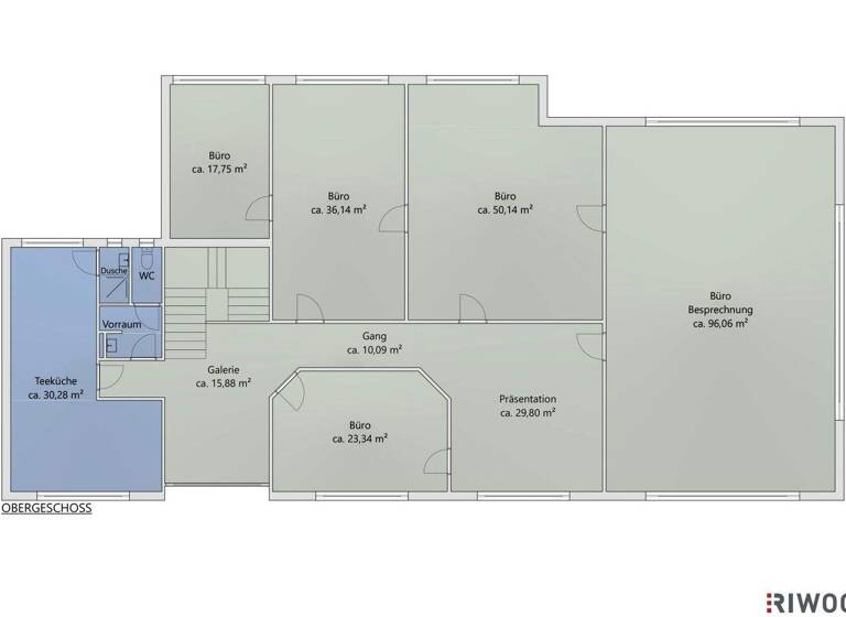 Büro zur Miete 2.243 € 7 Zimmer Wien 1230