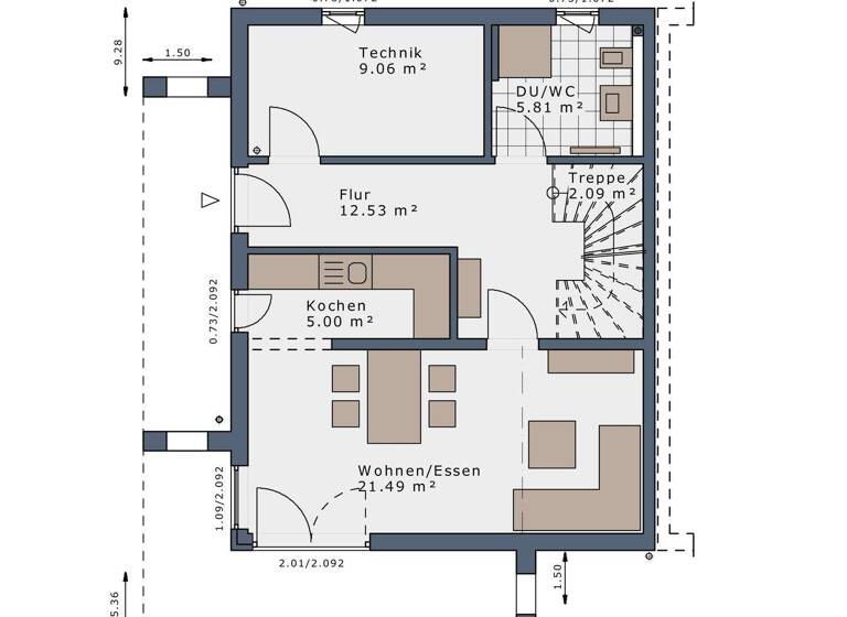 Doppelhaushälfte zum Kauf provisionsfrei 1.253.165 € 5 Zimmer 166 m² 1.642 m² Grundstück Wörth Wörth an der Isar 84109