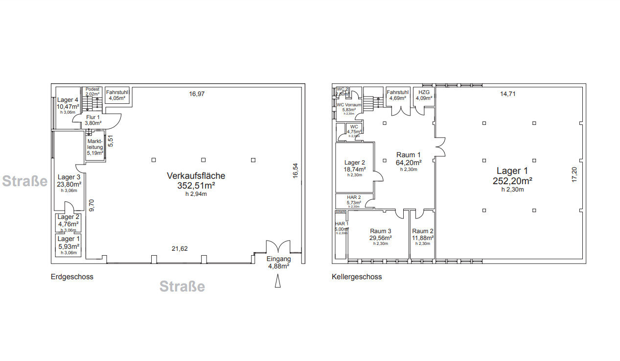 Verkaufsfläche zur Miete 2.950 € 824 m²<br/>Verkaufsfläche Gartenstadt Krefeld / Gartenstadt 47829