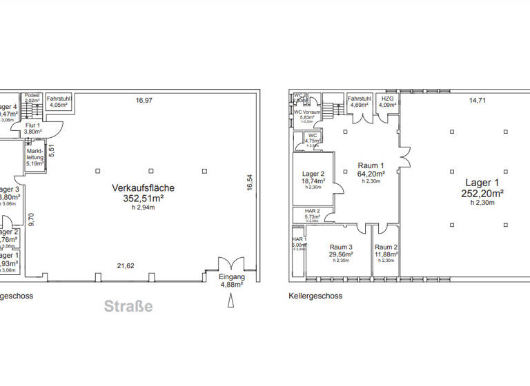Verkaufsfläche zur Miete 2.950 € 824 m² Verkaufsfläche Gartenstadt Krefeld / Gartenstadt 47829