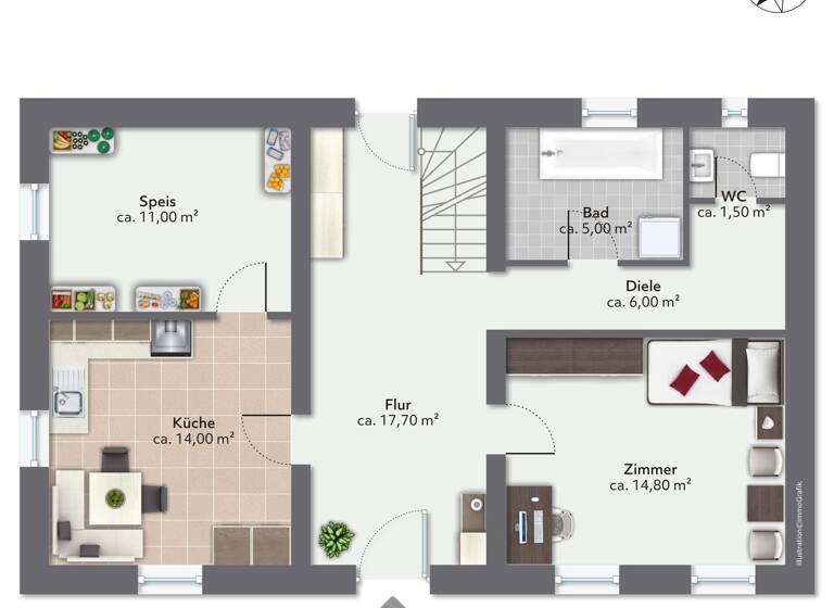 Doppelhaushälfte zum Kauf 350.000 € 7 Zimmer 142 m² 781 m² Grundstück Reitberg Ramerberg 83561