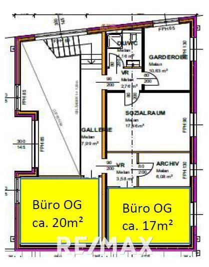 Bürofläche zur Miete 300 € 1 Zimmer 18 m²<br/>Bürofläche Göttlesbrunn 2464