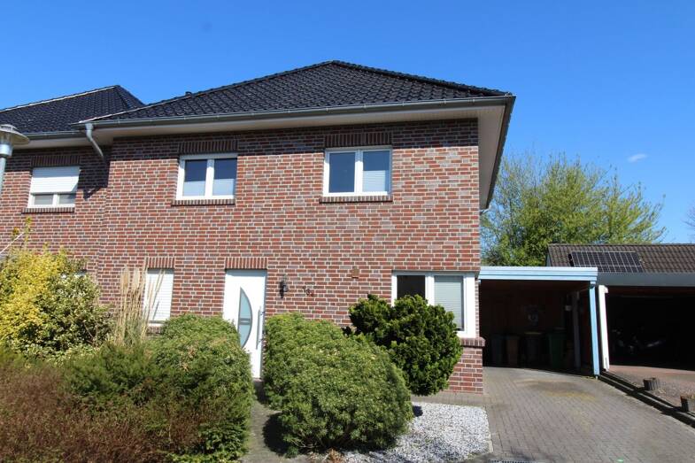 Doppelhaushälfte zum Kauf 340.000 € 4 Zimmer 128 m² 363 m² Grundstück Kirchhatten I Hatten 26209