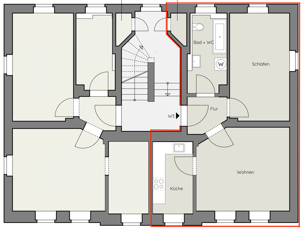 Wohnung zur Miete 470 € 2 Zimmer 49,2 m²<br/>Wohnfläche 01.03.2025<br/>Verfügbarkeit Welschhufe Bannewitz 01728