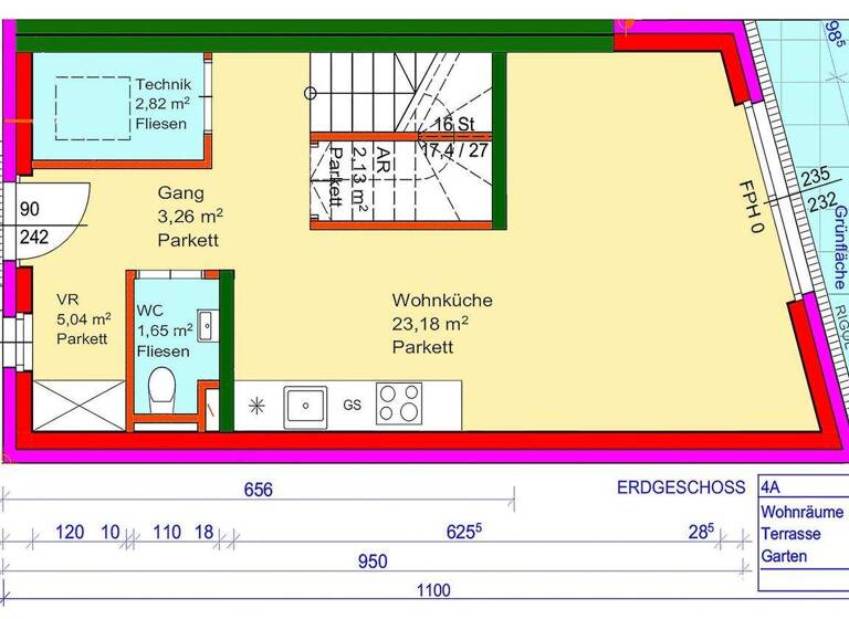 Reihenmittelhaus zum Kauf - Erstbezug 479.000 € 4 Zimmer 112 m² frei ab 01.06.2026 Fischamend 2401