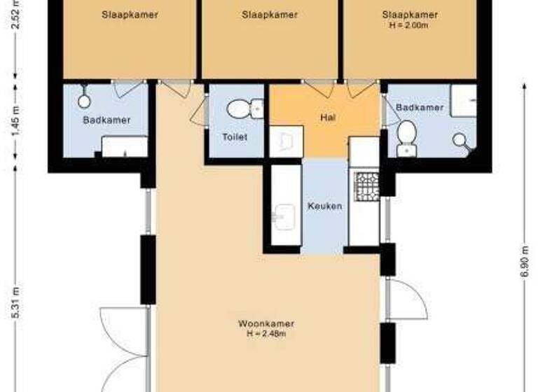 Haus zum Kauf provisionsfrei 225.000 € 3 Zimmer 56 m² frei ab sofort Giethoorn 8355 BR