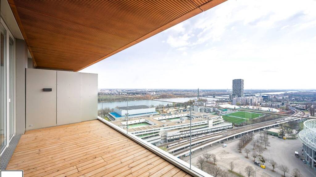 Wohnung zur Miete - Erstbezug 2.421 € 3 Zimmer 84,4 m² 26. Geschoss Meiereistraße Wien 1020