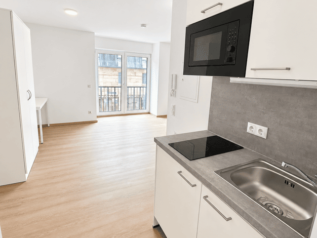 Wohnung zur Miete - Erstbezug 685 € 1 Zimmer 28,6 m² 1. Geschoss frei ab 01.10.2026 St Johannis Altstadt und engere Innenstadt 90419