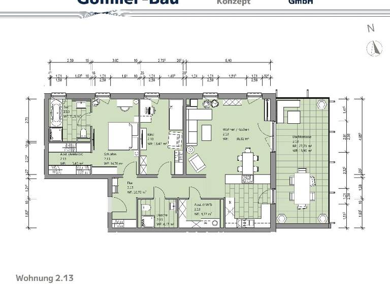 Penthouse zum Kauf 381.900 € 3 Zimmer 113,2 m² 2. Geschoss Bodestraße 8a Bad Harzburg 38667