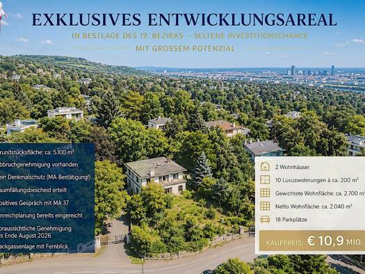 Grundstück zum Kauf 10.900.000 € 5.100 m² Grundstück Wien 1190