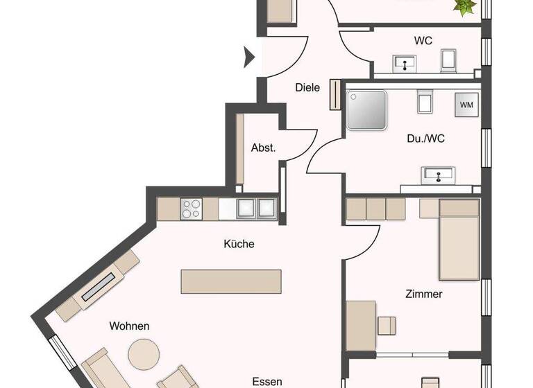Wohnung zum Kauf 380.000 € 3,5 Zimmer 99,3 m² 1. Geschoss Crailsheim 74564