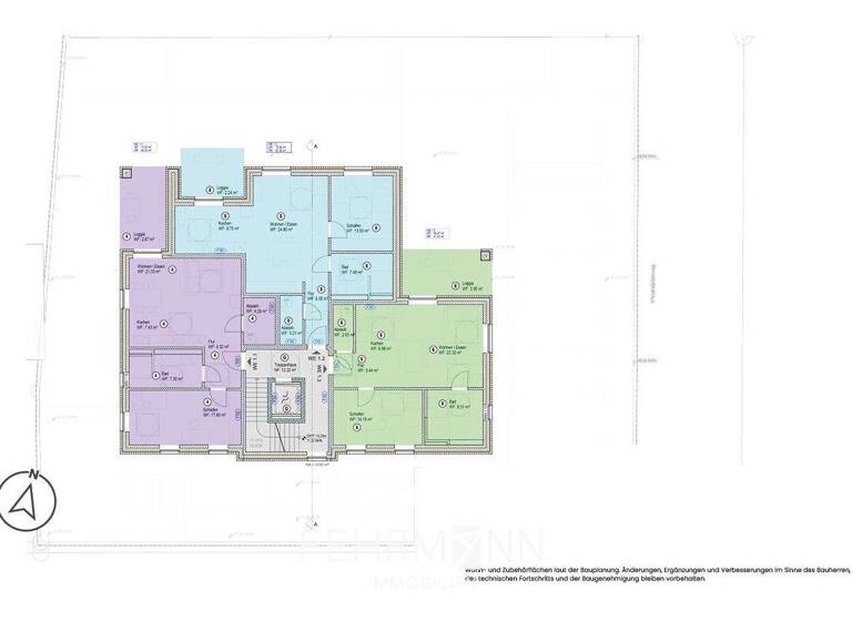 Wohnung zum Kauf - Erstbezug provisionsfrei 264.900 € 2 Zimmer 64,9 m² 1. Geschoss Ochtrup 48607