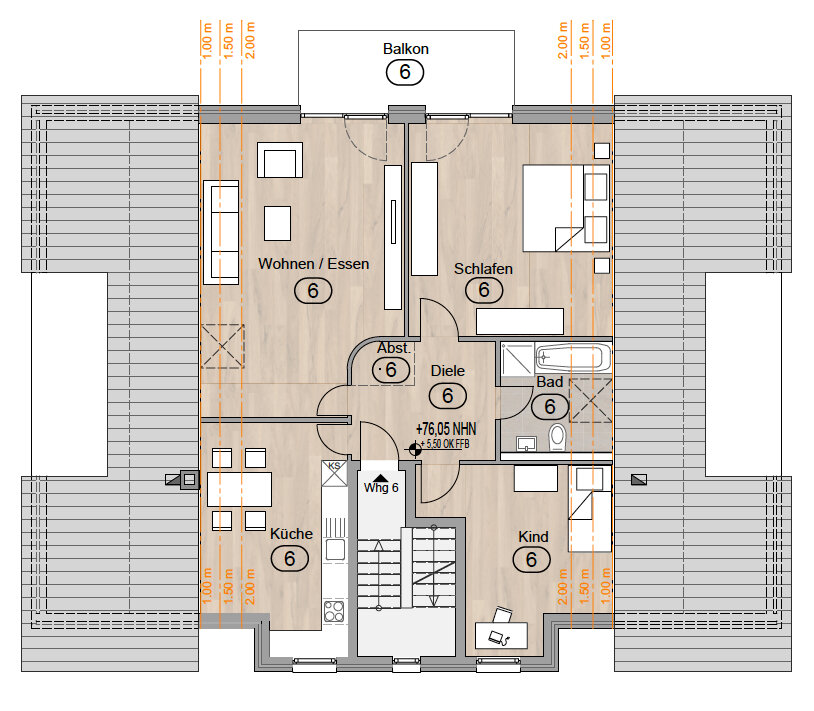 Wohnung zum Kauf 320.000 € 3 Zimmer 87 m²<br/>Wohnfläche 2.<br/>Geschoss Immigrath Langenfeld / Immigrath 40764