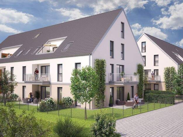Terrassenwohnung zum Kauf - Neubau provisionsfrei 492.372 € 3 Zimmer 91,2 m² 2. Geschoss frei ab sofort Kornburger Hauptstr. Kornburg Nürnberg 90455