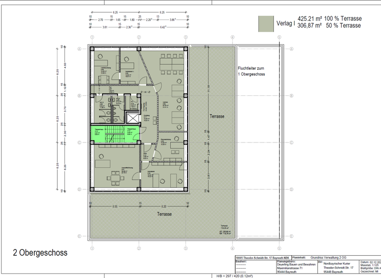 Bürogebäude zur Miete provisionsfrei 9 € 190 m² Bürofläche Theodor-Schmidt-Straße 17 Industriegebiet Bayreuth 95448