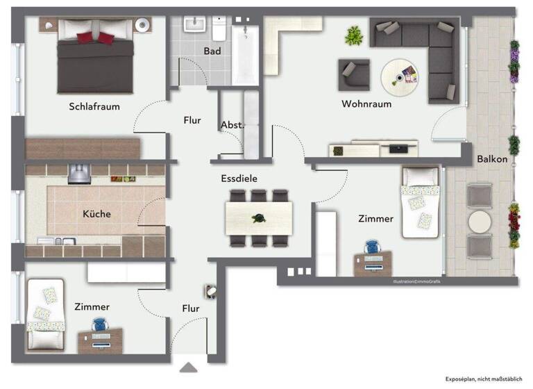 Wohnung zum Kauf 249.000 € 3,5 Zimmer 90,7 m² 1. Geschoss Kaltenkirchen 24568
