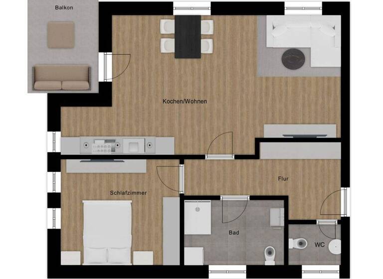 Wohnung zum Kauf 219.000 € 2 Zimmer 74,4 m² 1. Geschoss frei ab sofort Gronau 48599