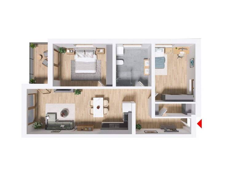 Wohnung zum Kauf - Erstbezug provisionsfrei 329.000 € 3 Zimmer 80 m² 2. Geschoss Hengersberg 94491